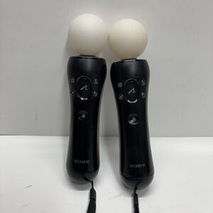 Lot Of 2 Sony PlayStation 3 4 Move Motion Controllers - CECH-ZCM1U PS3 PS4 VR